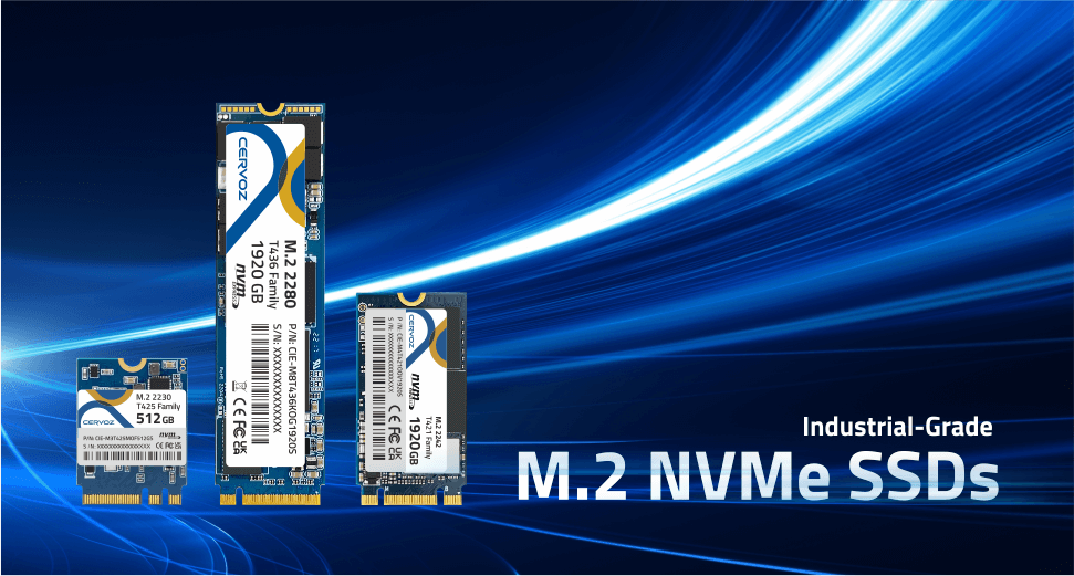 Cervoz Industrial M.2 NVMe SSDs